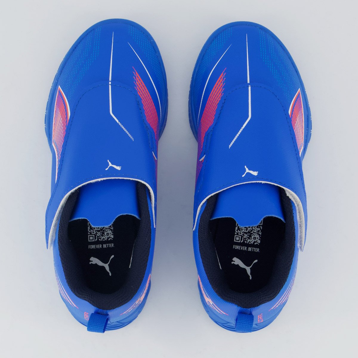 Chuteira Puma Ultra 6 Play V IT Futsal Infantil Azul Azul 4