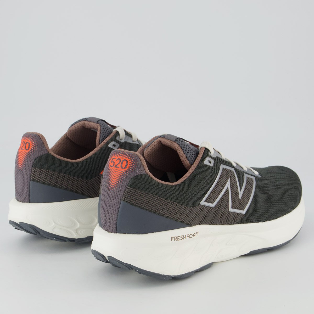Tênis New Balance Fresh Foam 520 V9 Cinza e Marrom Cinza/Marrom 3