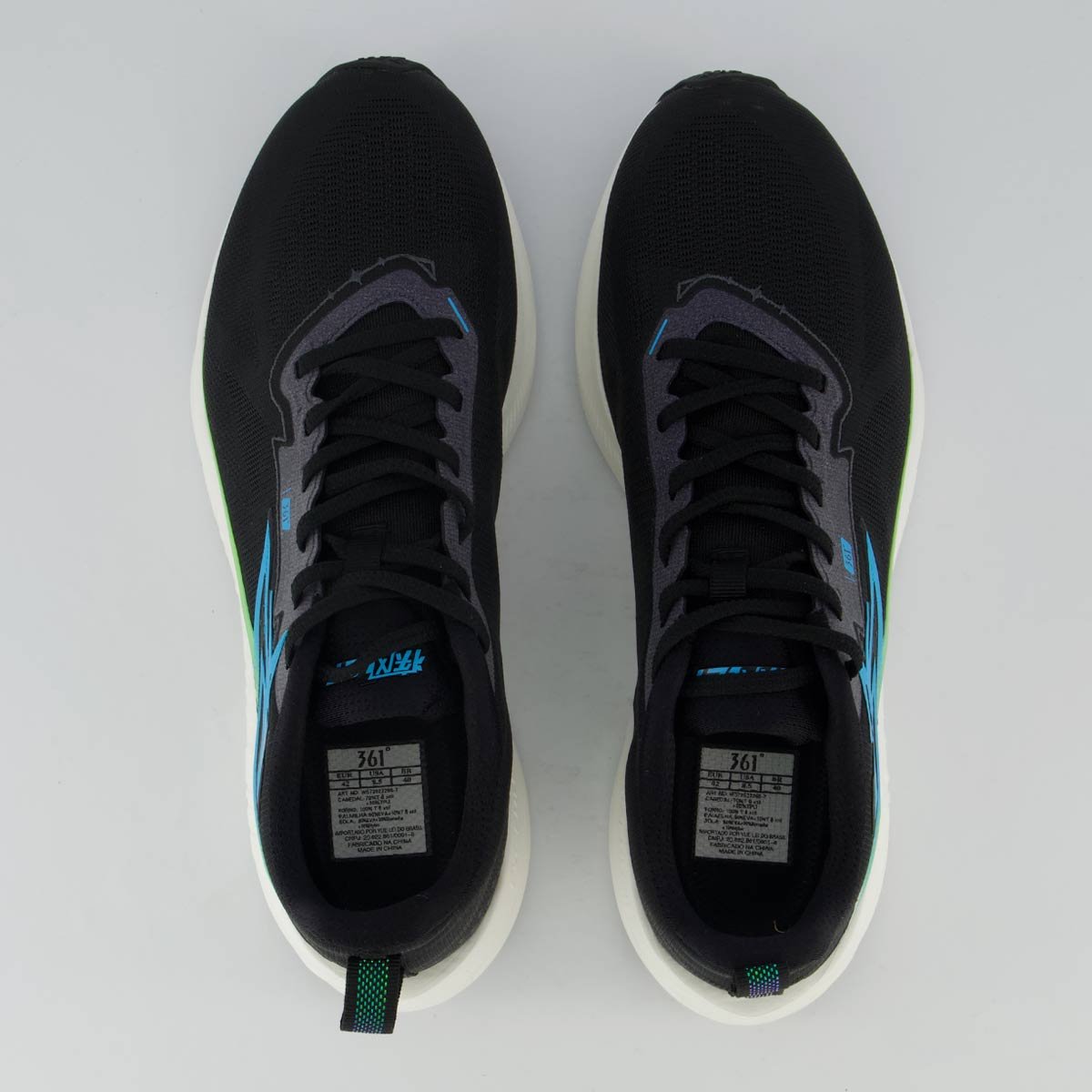 Tênis 361 Fast Wind ET Preto Preto 4