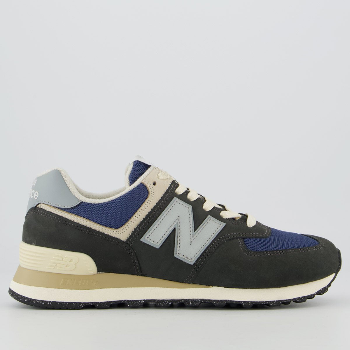 Tênis New Balance 574 V2 Cinza e Azul-Marinho