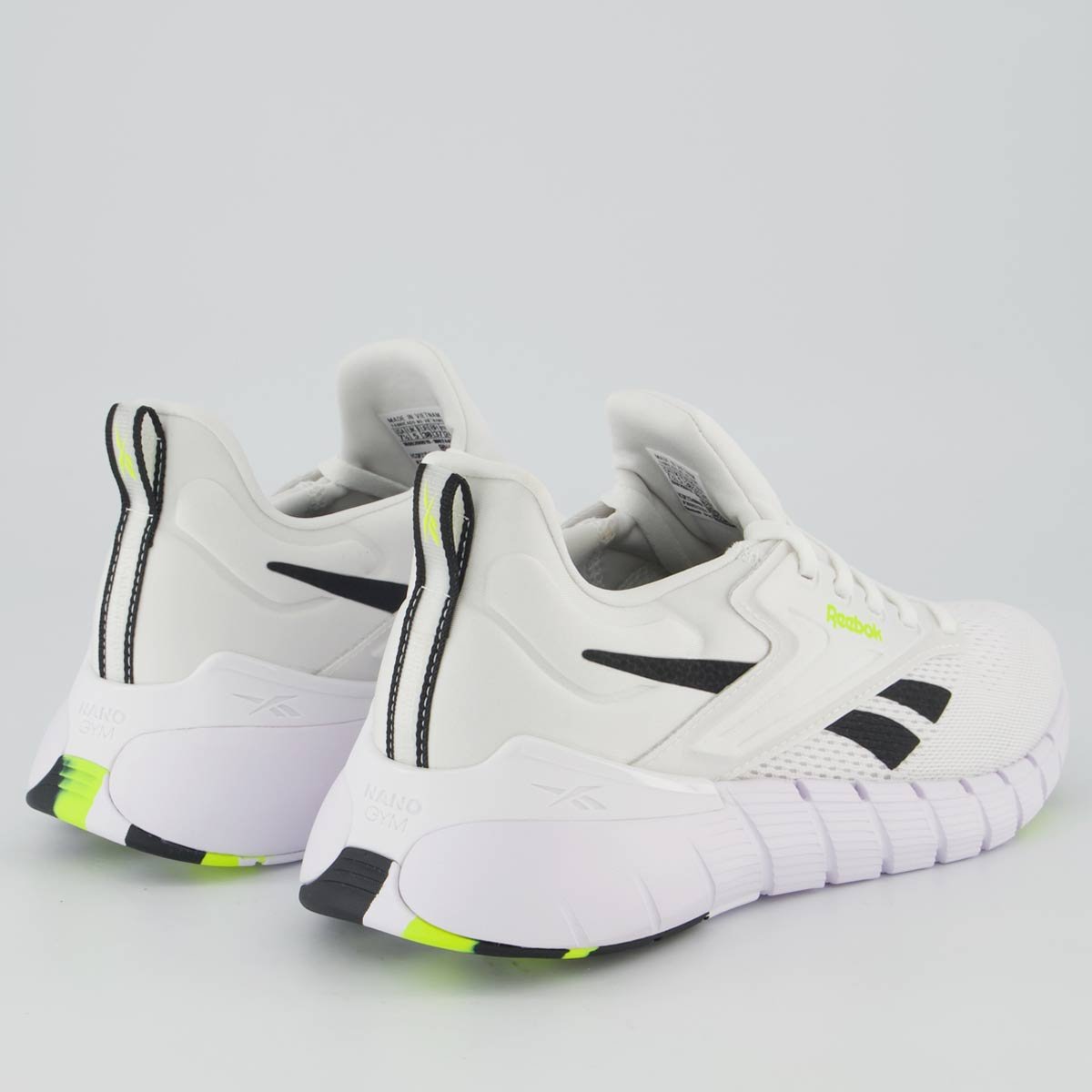 Tênis Reebok Nano Gym Branco e Verde Feminino Branco 3
