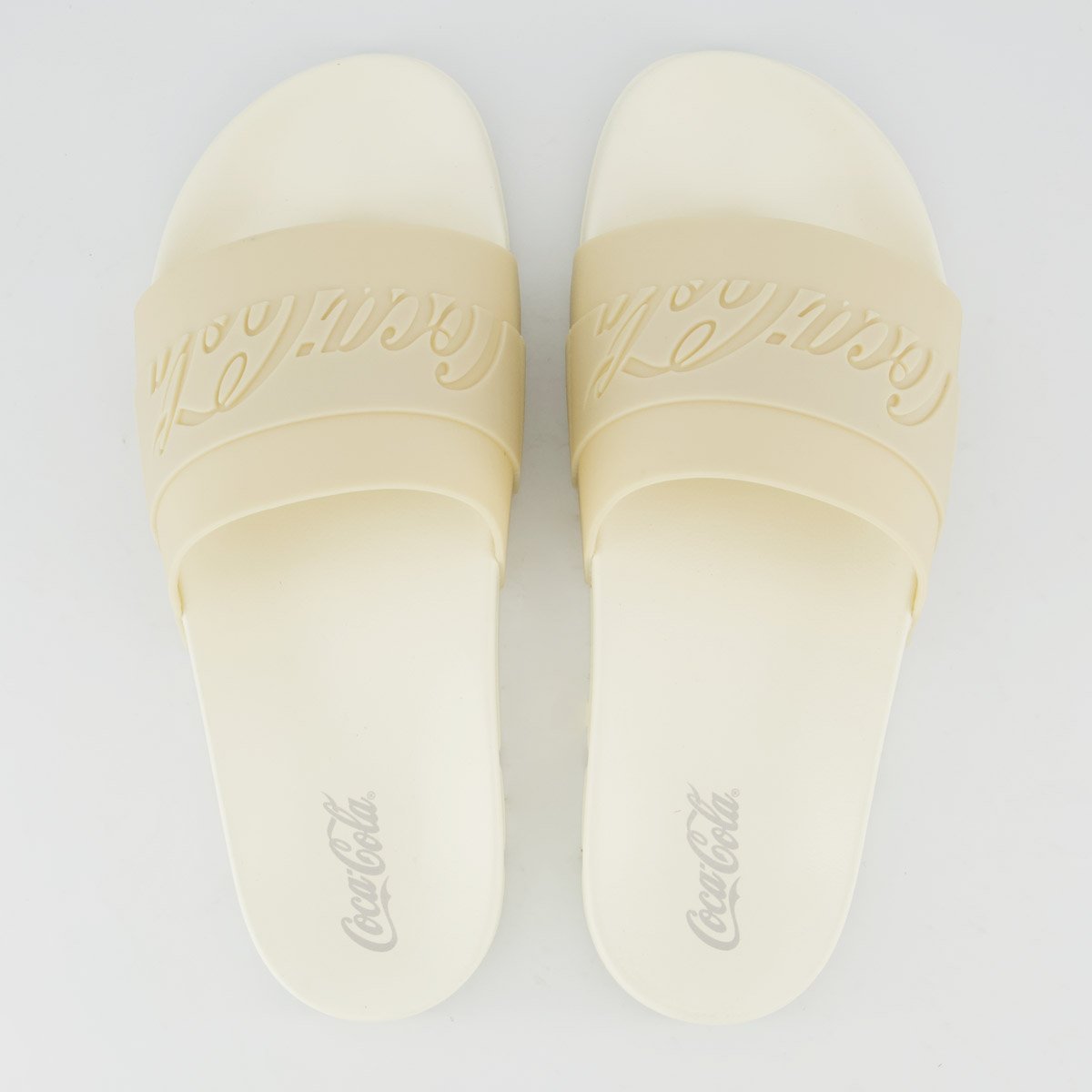 Chinelo Coca Cola Injetado Slide Elevate Off White