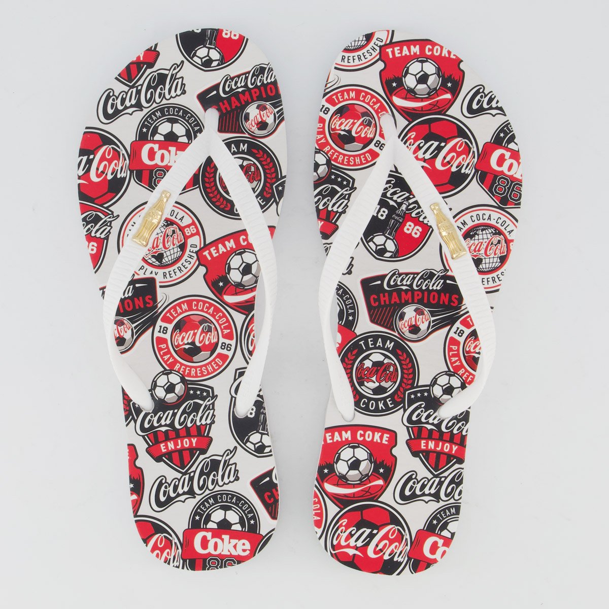 Chinelo Coca Cola Together Feminino Branco