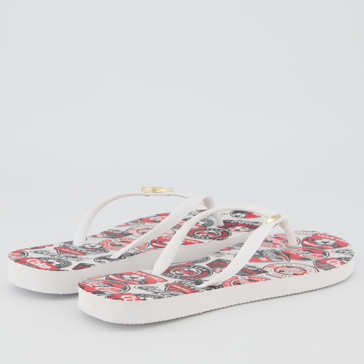 Chinelo Coca Cola Together Feminino Branco Branco 4