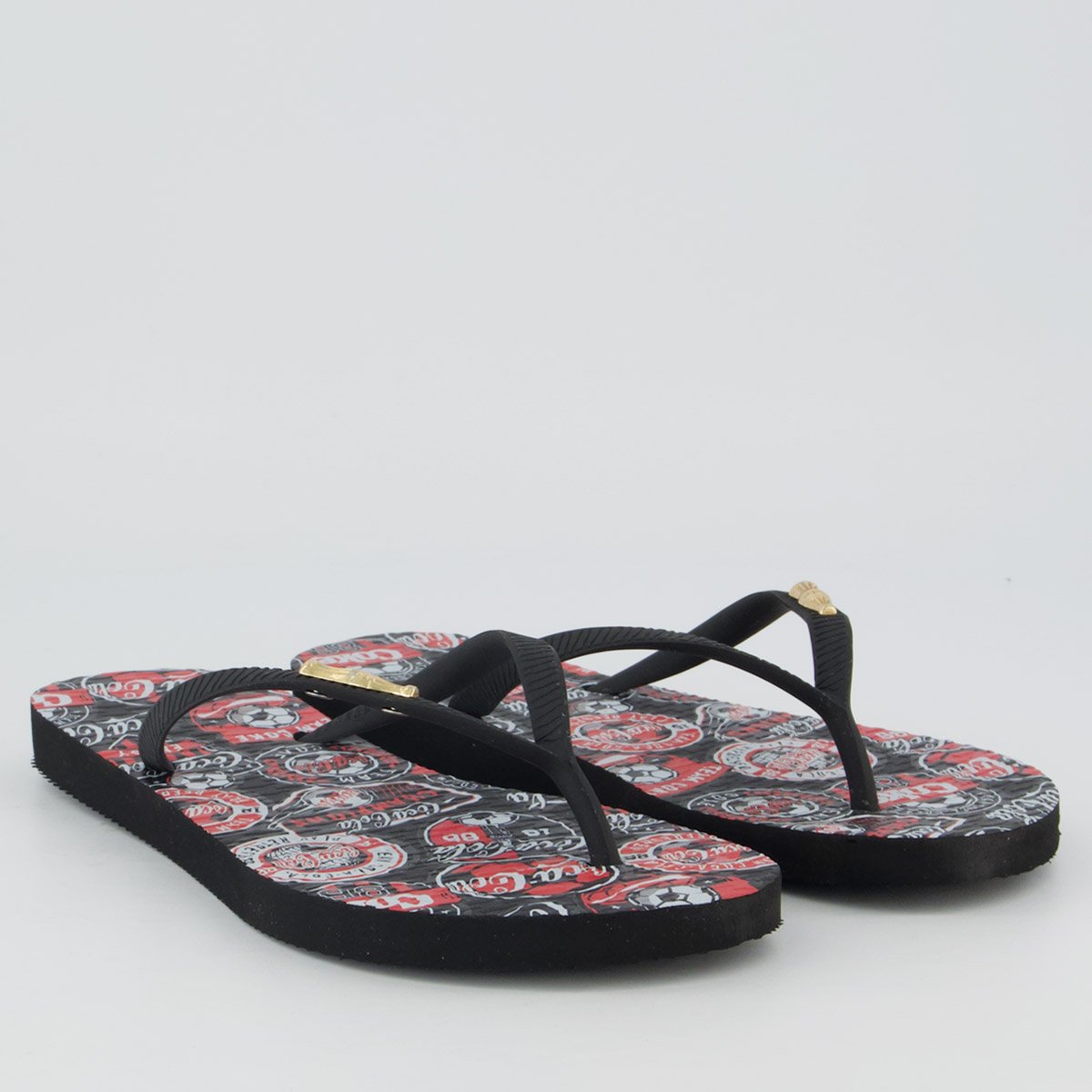 Chinelo Coca Cola Together Feminino Preto Preto 3