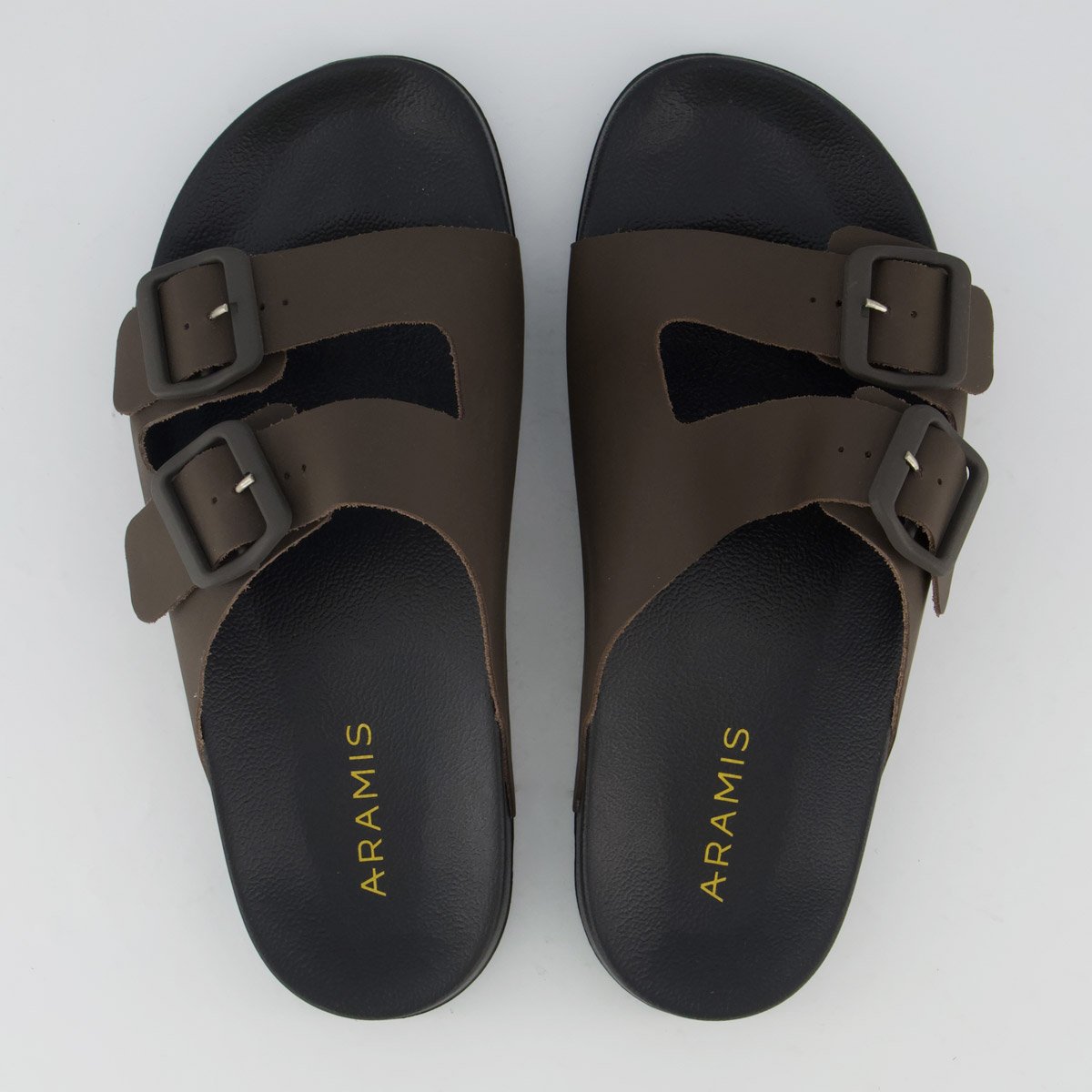 Chinelo Aramis Slide Kansas 2 Preto e Marrom