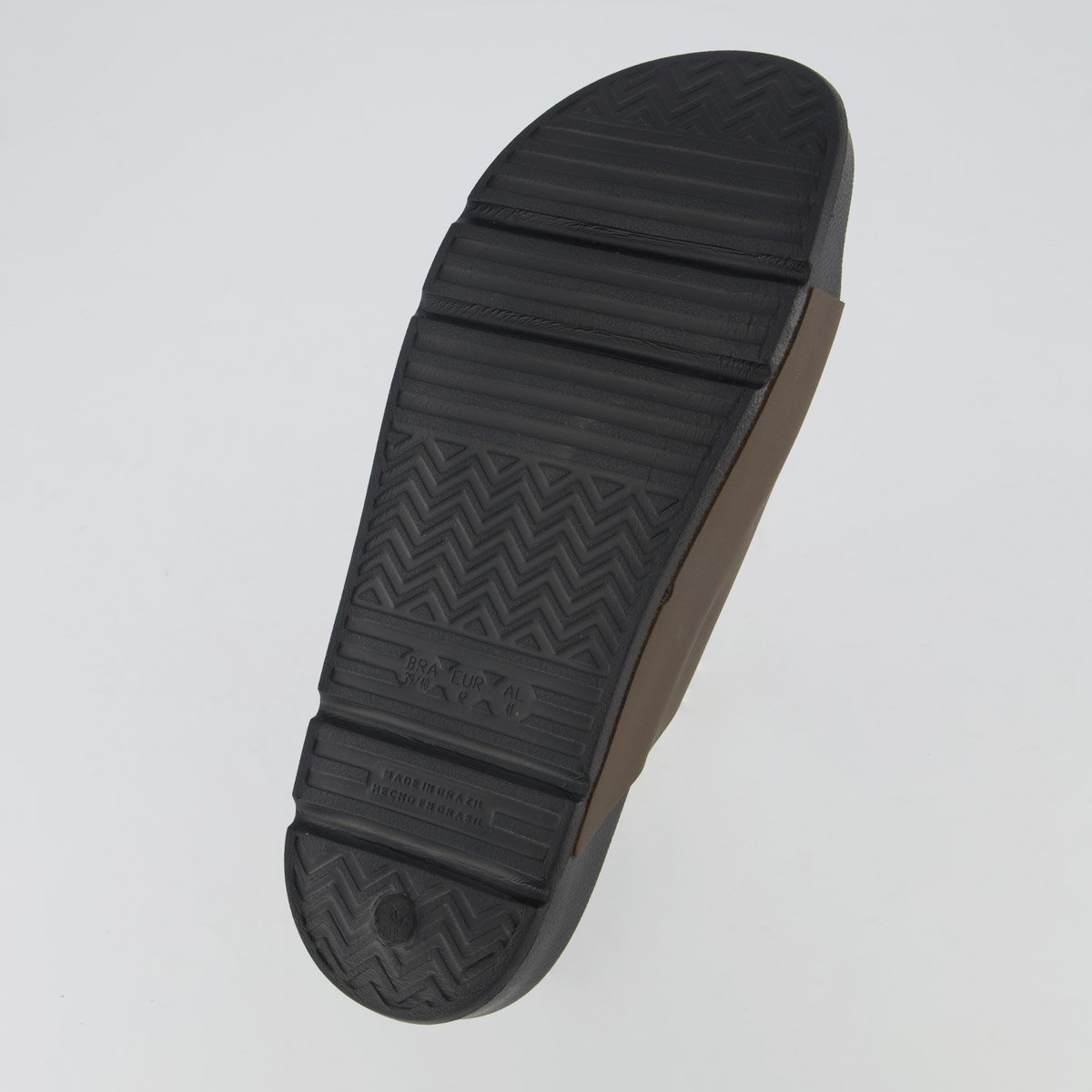 Chinelo Aramis Slide Kansas 2 Preto e Marrom Marrom 5
