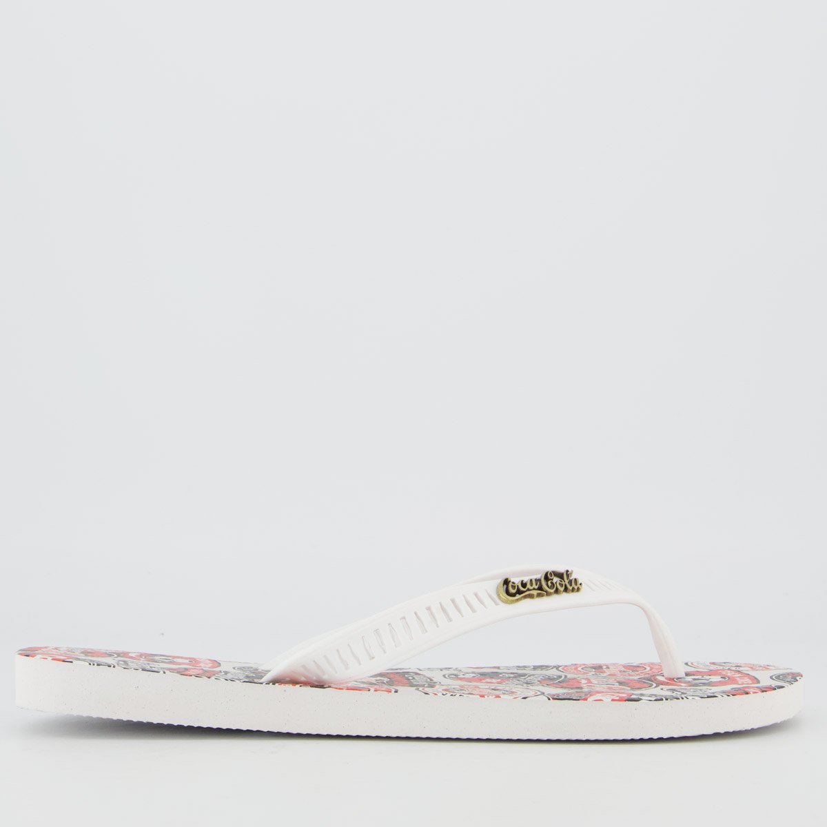 Chinelo Coca Cola Together Branco Branco 2