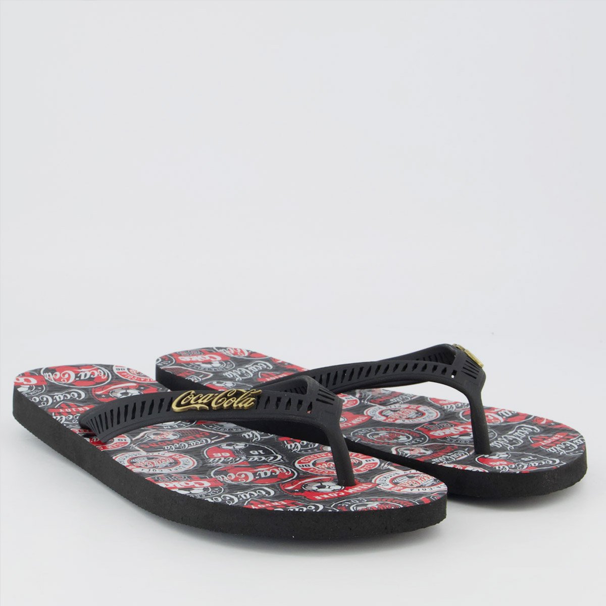 Chinelo Coca Cola Together Preto Preto 3
