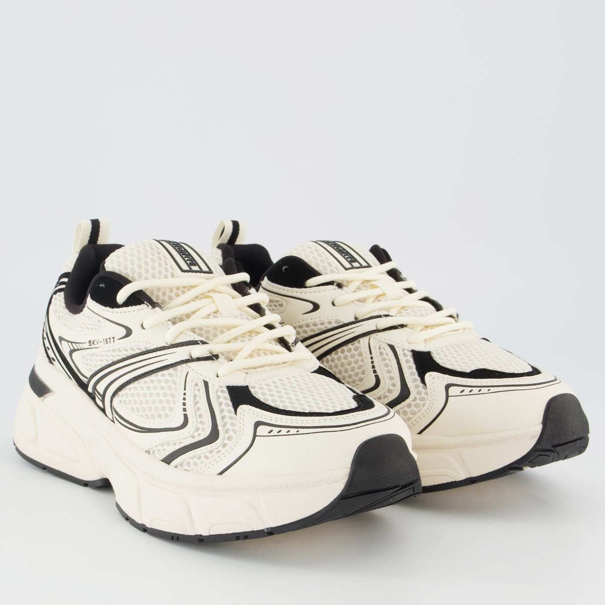 Tênis Via Marte V225 Feminino Off White e Preto Off White/Preto 2