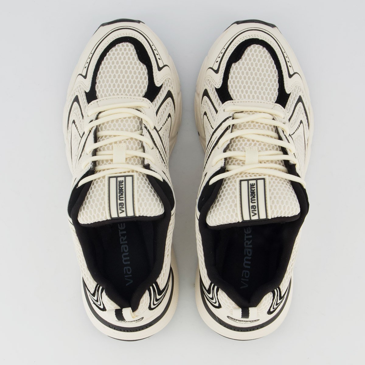 Tênis Via Marte V225 Feminino Off White e Preto Off White/Preto 4