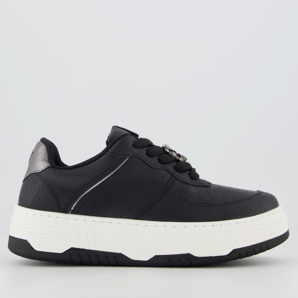 Tênis Via Marte V297 Feminino Preto e Branco