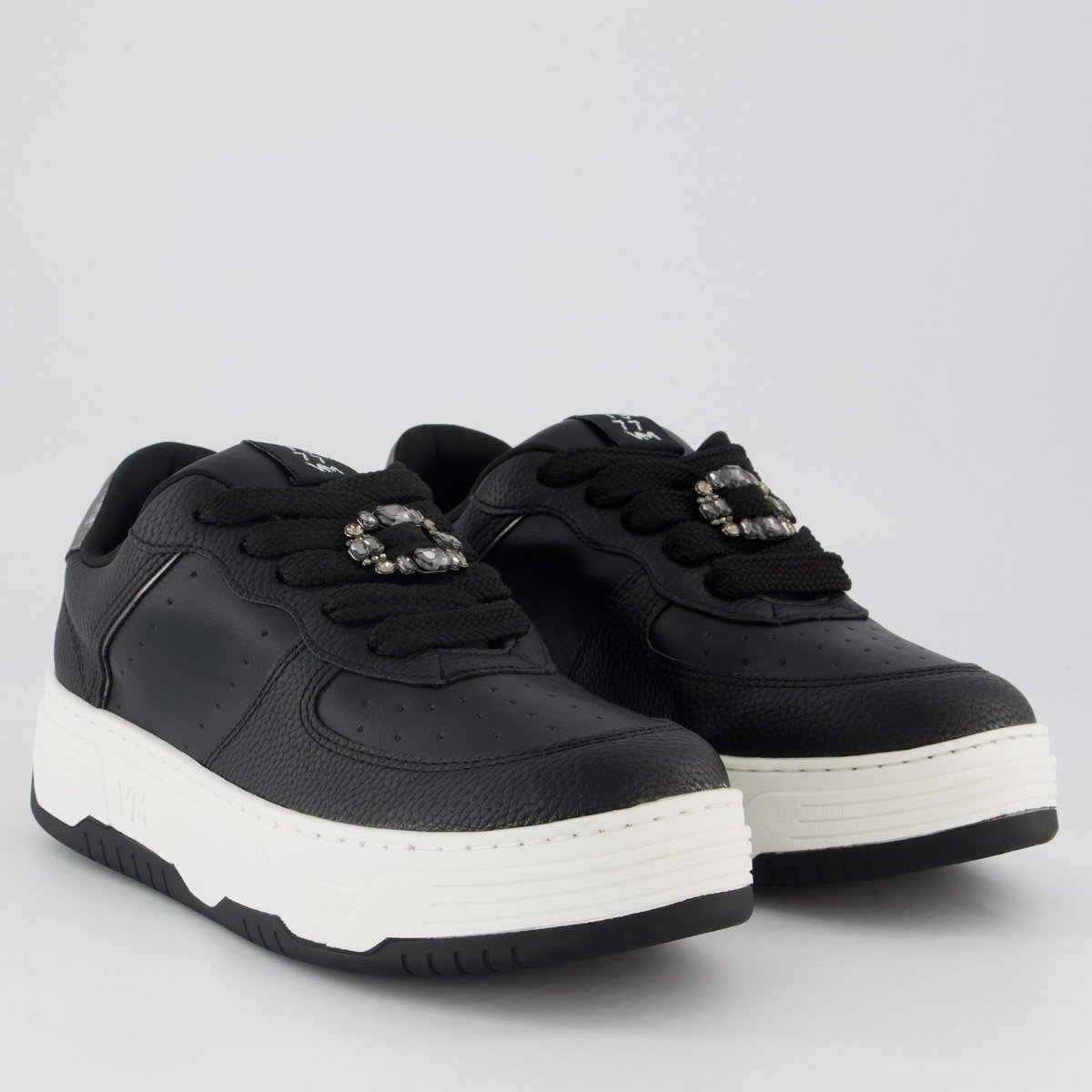 Tênis Via Marte V297 Feminino Preto e Branco Preto/Branco 2