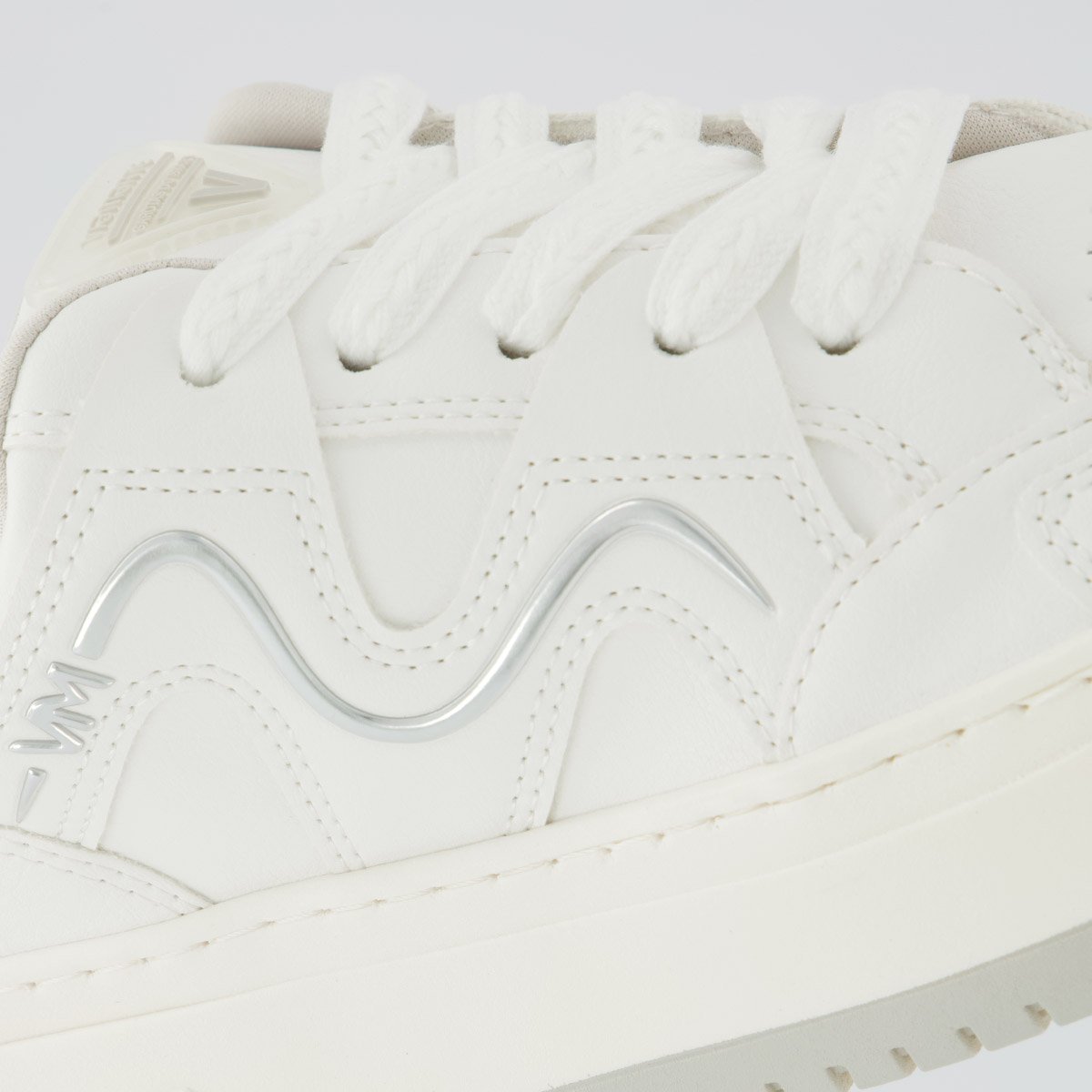 Tênis Via Marte V306 Feminino Branco e Prata Branco/Prata 7