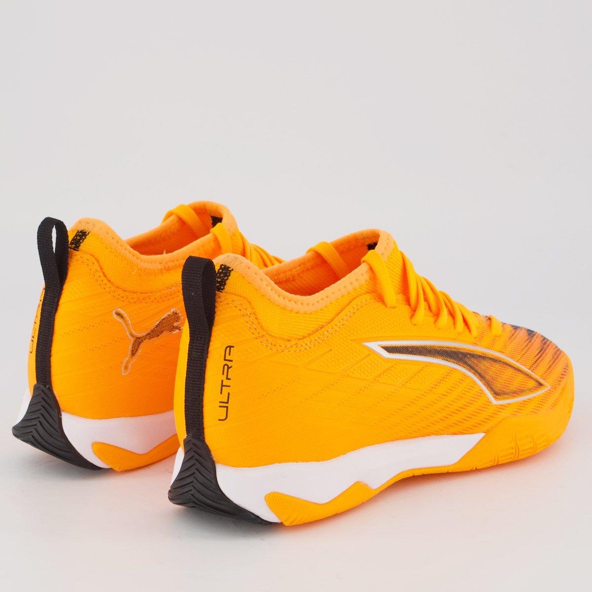 Chuteira Puma Ultra 6 Match IT + MID Futsal Juvenil Laranja e Preta Laranja/Preto 3