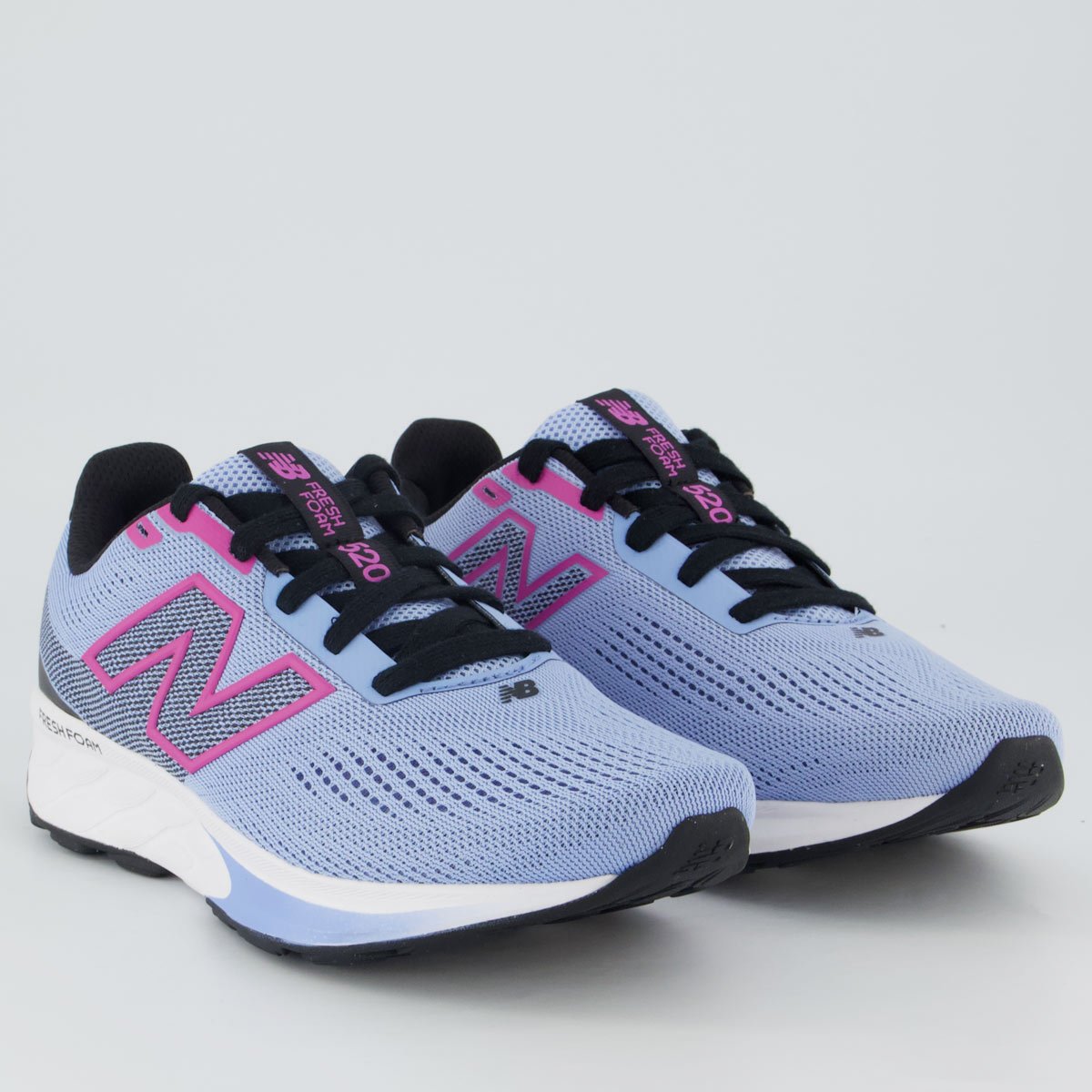 Tênis New Balance Fresh Foam 520 V9 Feminino Azul e Rosa Azul/Rosa 2