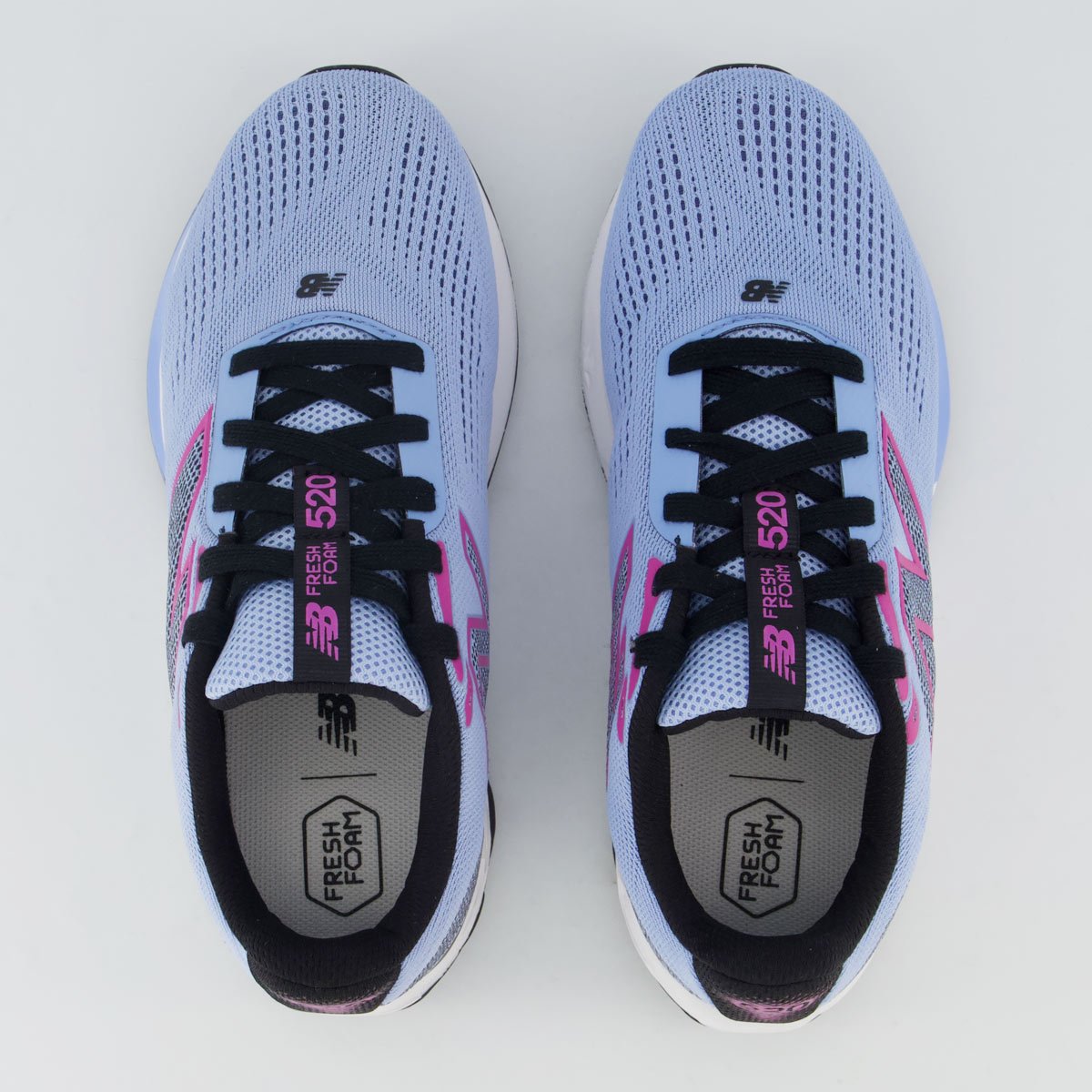 Tênis New Balance Fresh Foam 520 V9 Feminino Azul e Rosa Azul/Rosa 4