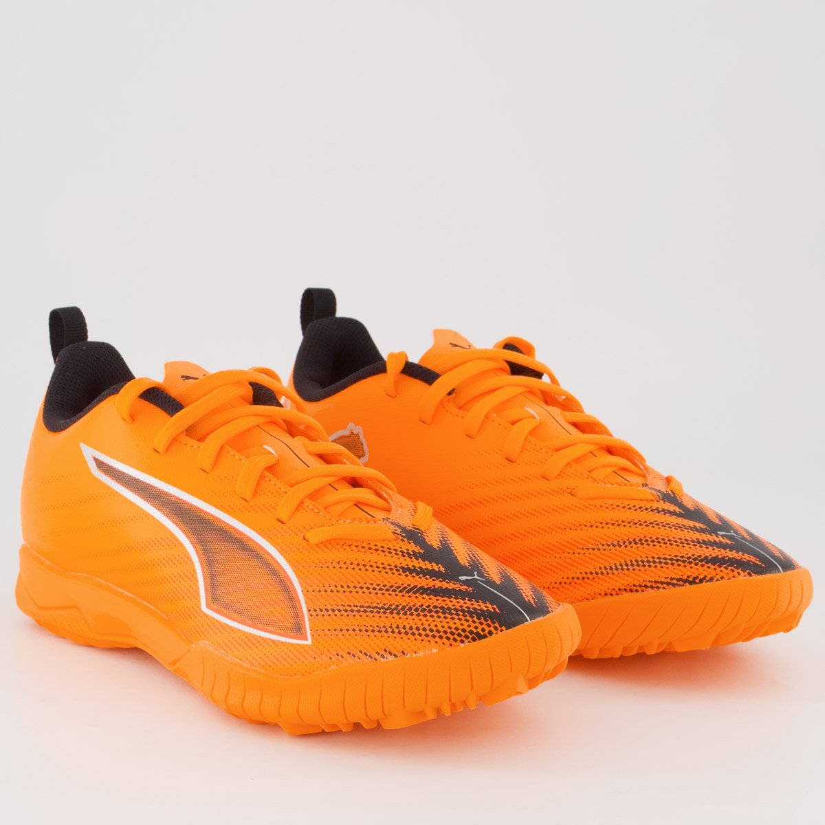 Chuteira Puma Ultra 6 Play Society Juvenil Laranja Laranja 2