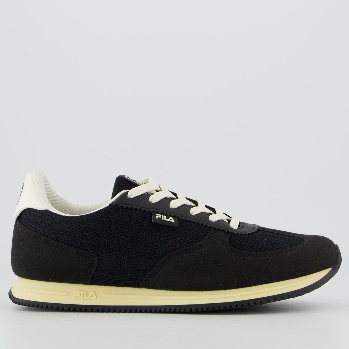 Tenis Fila F-RETRO 2 Feminino Preto e Bege