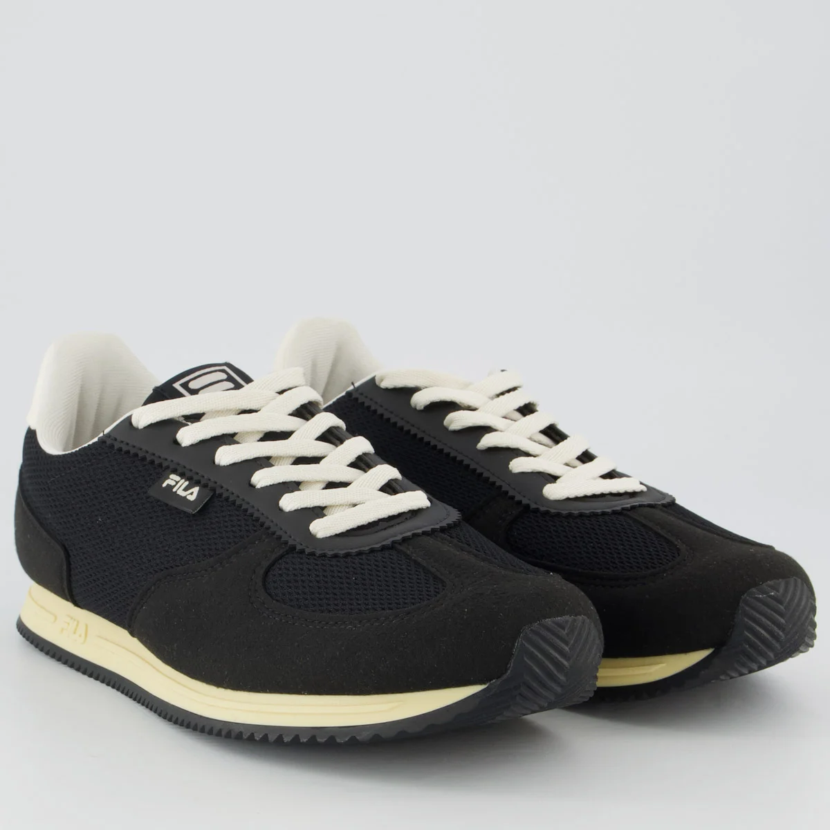 Tenis Fila F-RETRO 2 Feminino Preto e Bege Preto 2