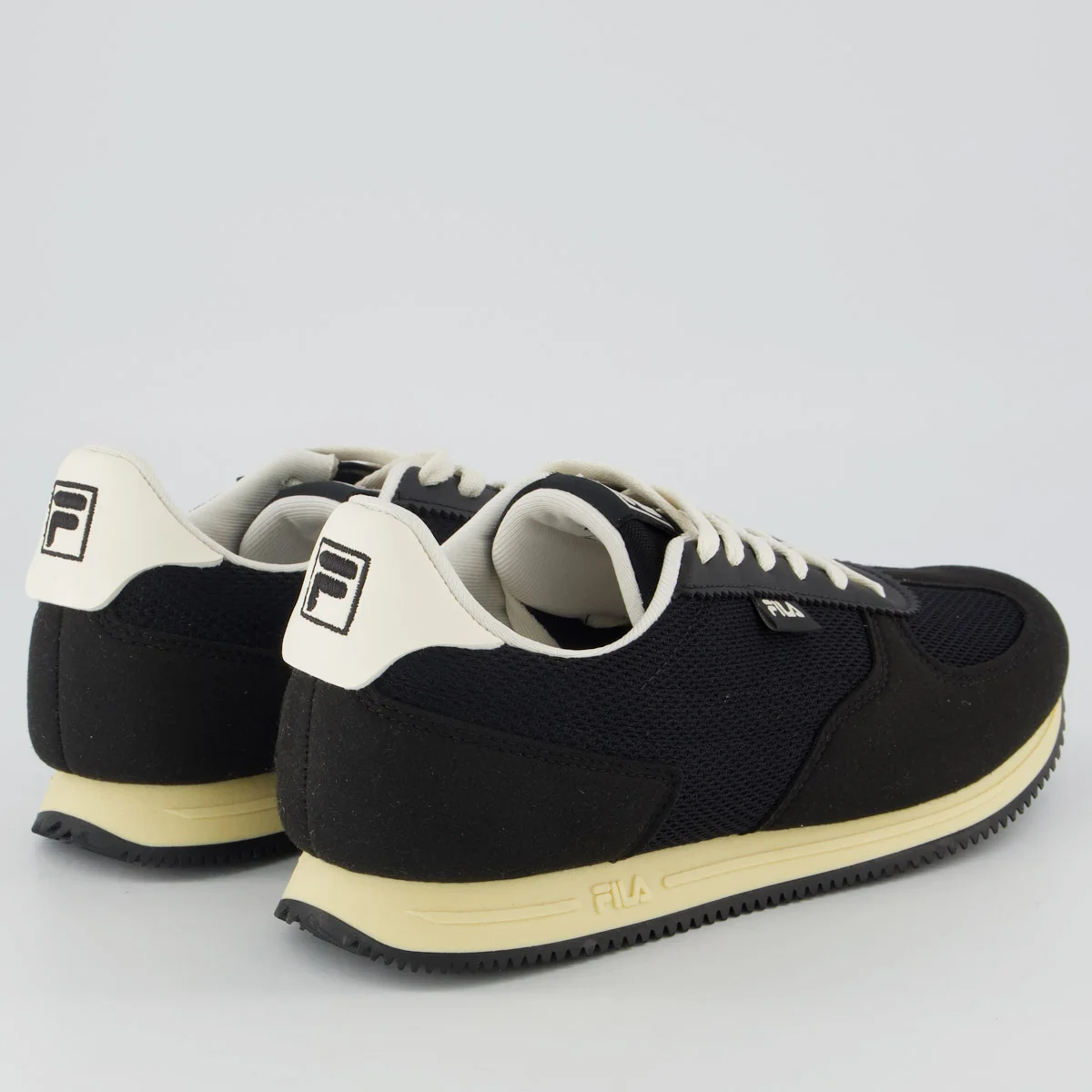 Tenis Fila F-RETRO 2 Feminino Preto e Bege Preto 3
