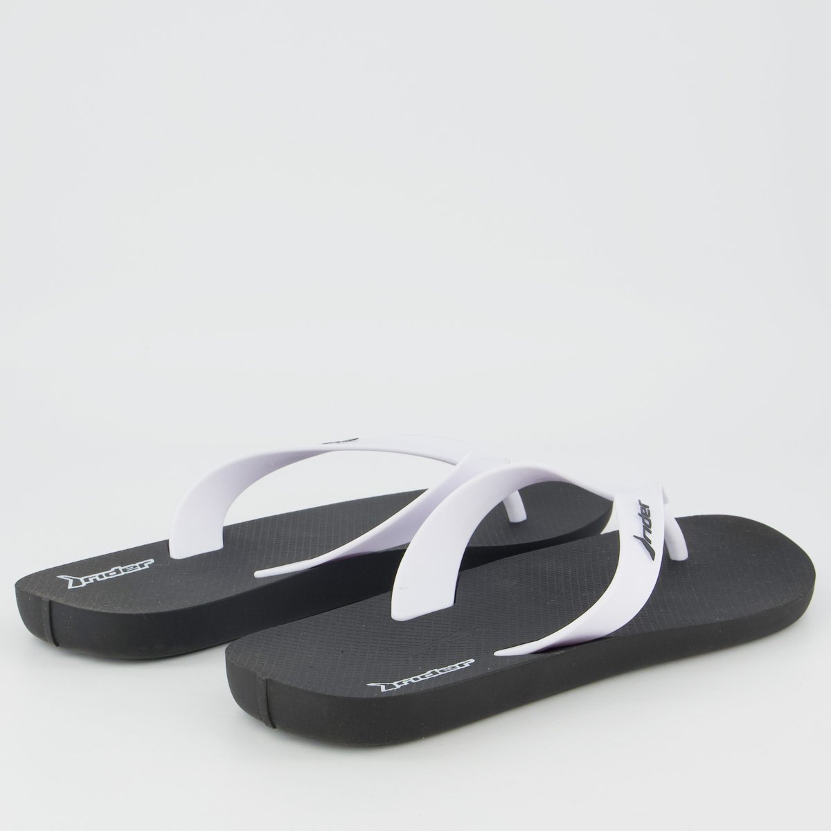 Chinelo Rider Feel Light Preto e Branco Preto/Branco 4