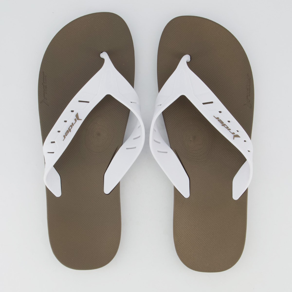 Chinelo Rider Core Up Marrom e Branco