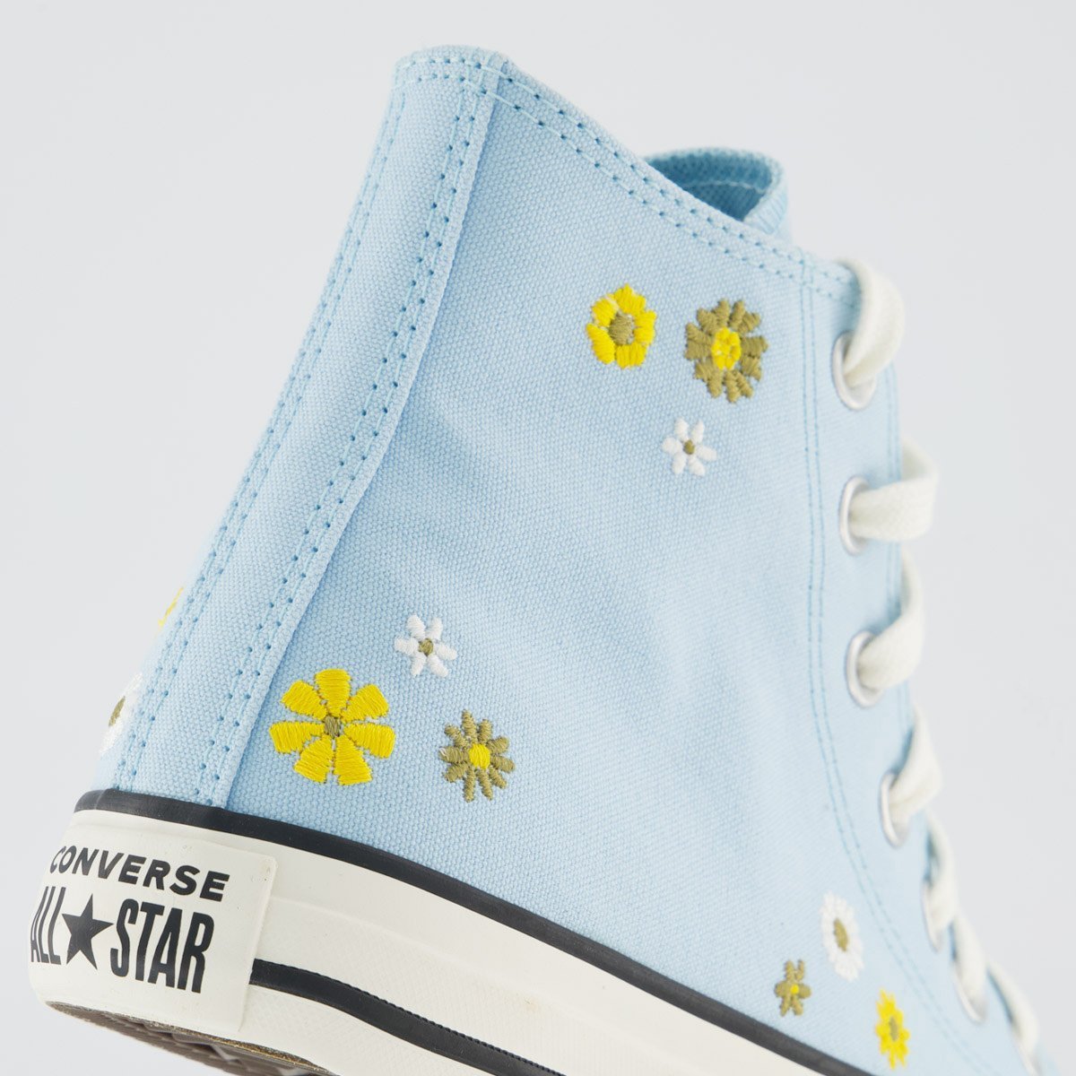 Tênis Converse All Star CK Flores Cano Alto Feminino Azul Azul 6