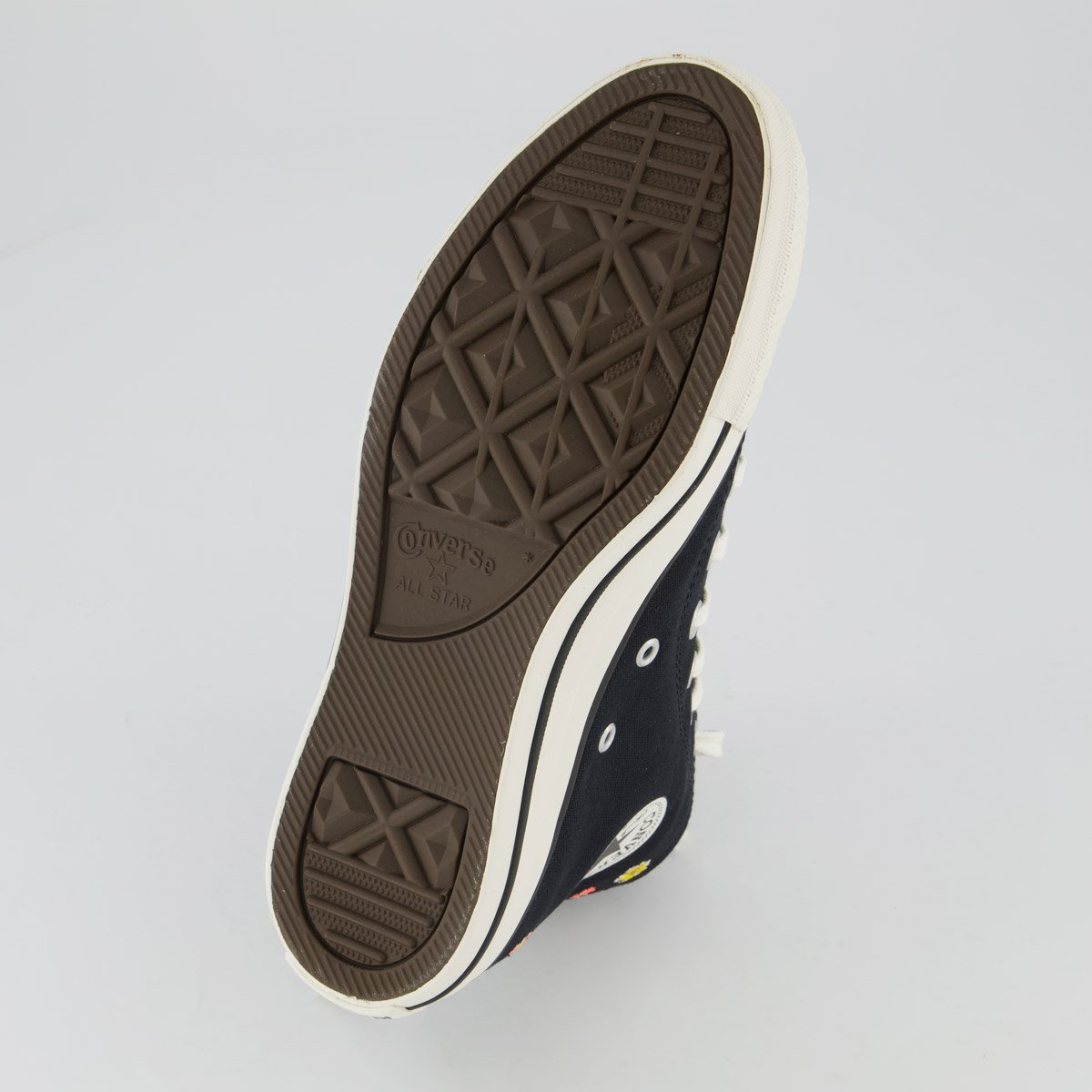 Tênis Converse All Star CK Flores Cano Alto Feminino Preto Preto 5