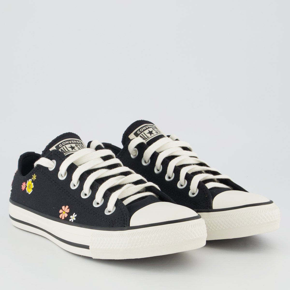 Tênis Converse All Star CK Flores Feminino Preto Preto 2