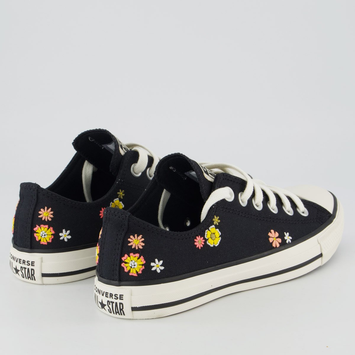 Tênis Converse All Star CK Flores Feminino Preto Preto 3