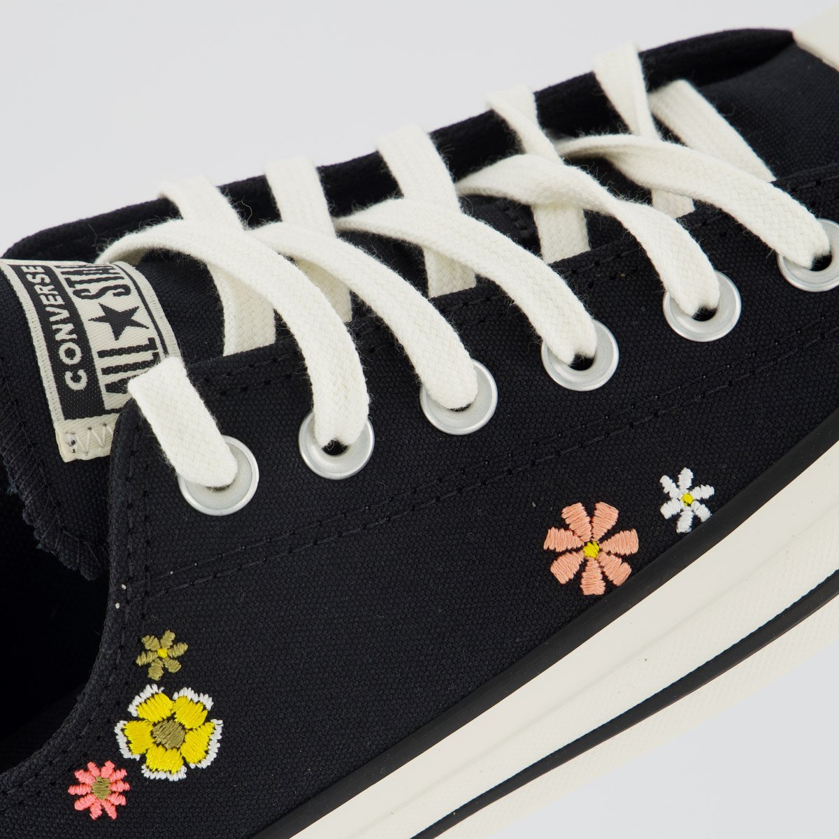 Tênis Converse All Star CK Flores Feminino Preto Preto 7