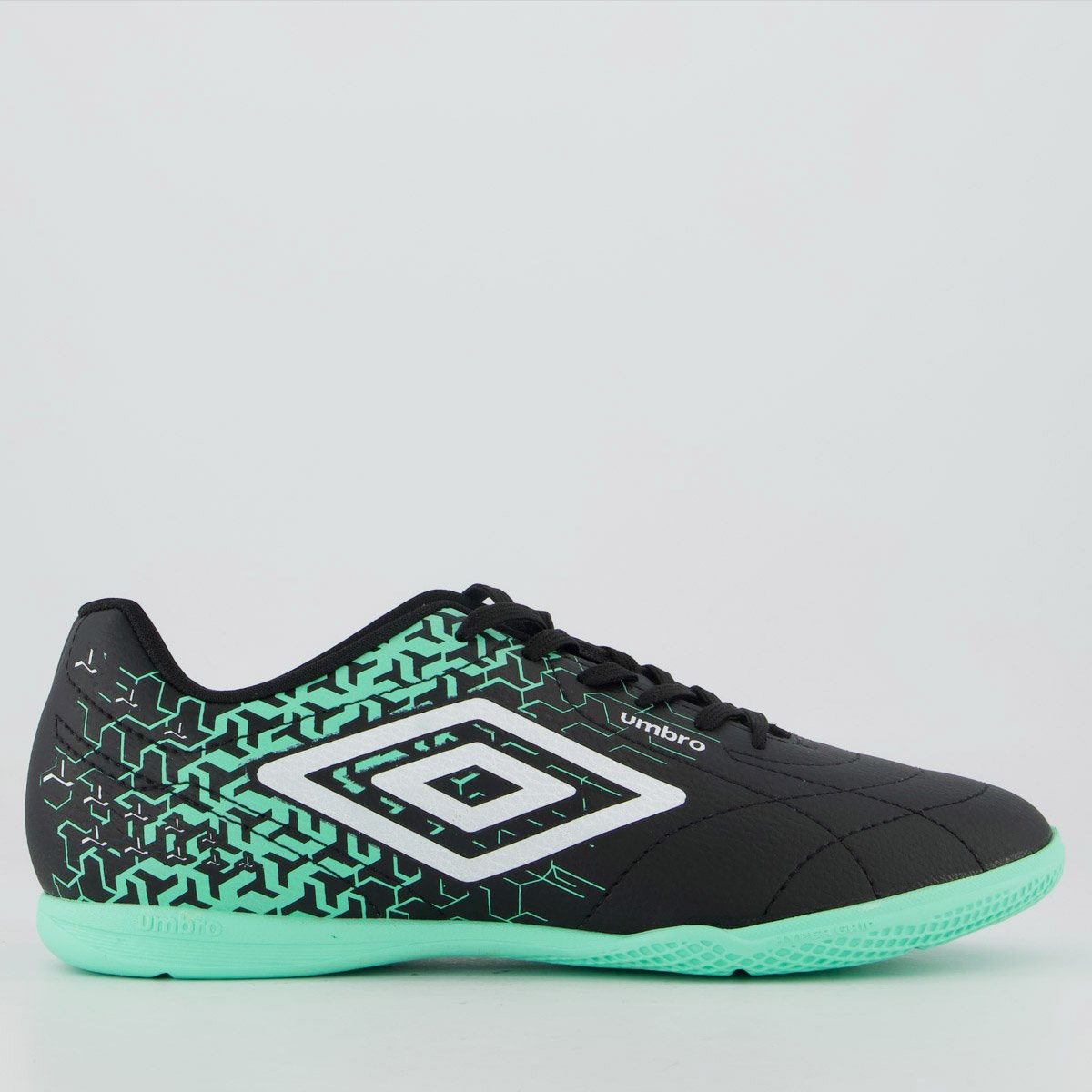 Chuteira Umbro Class Neo Futsal Preta e Verde