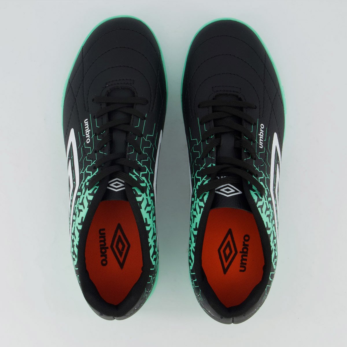 Chuteira Umbro Class Neo Futsal Preta e Verde Preto/Verde 4