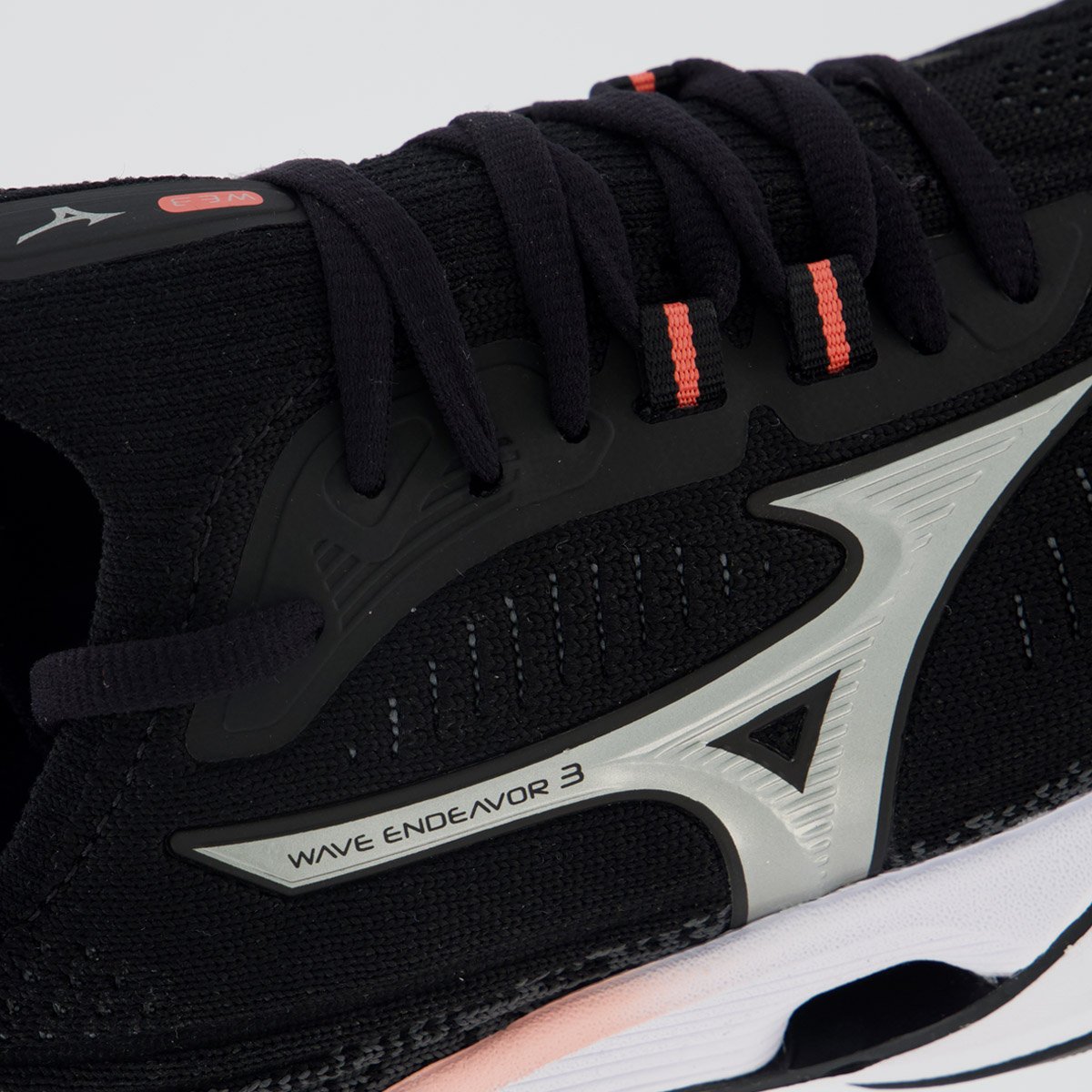 Tênis Mizuno Wave Endeavor 3 Feminino Preto e Rosa Preto/Rosa 7
