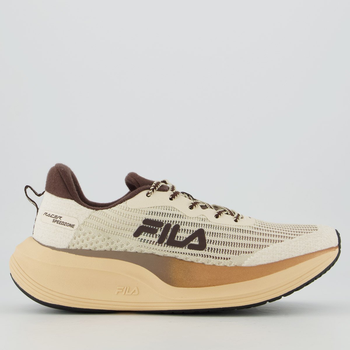 Tenis Fila Racer Speedzone Se Feminino Bege e Marrom