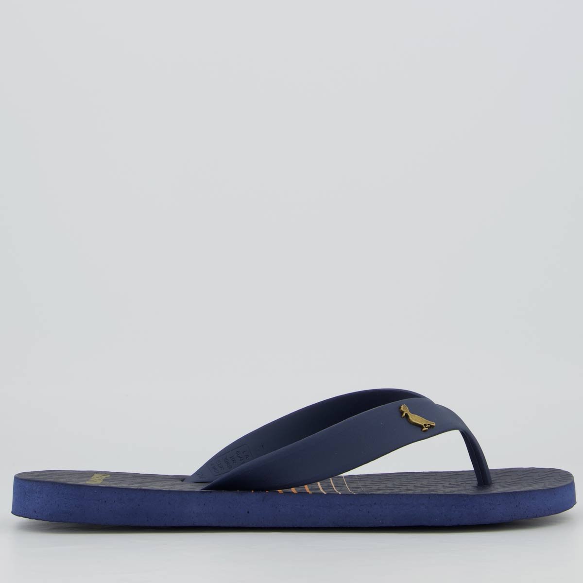 Chinelo Reserva Trancoso Azul Marinho e Laranja Azul Marinho 2