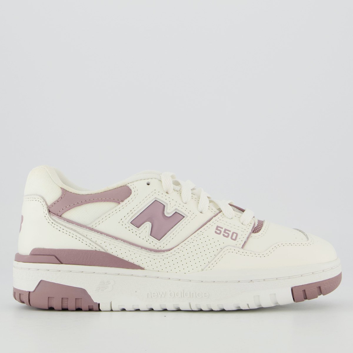 Tênis New Balance 550 Feminino Off White e Roxo