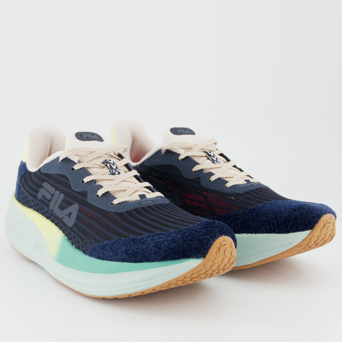 Tenis Fila Racer Speedzone Se Marinho e Bege Azul Marinho/Bege 2