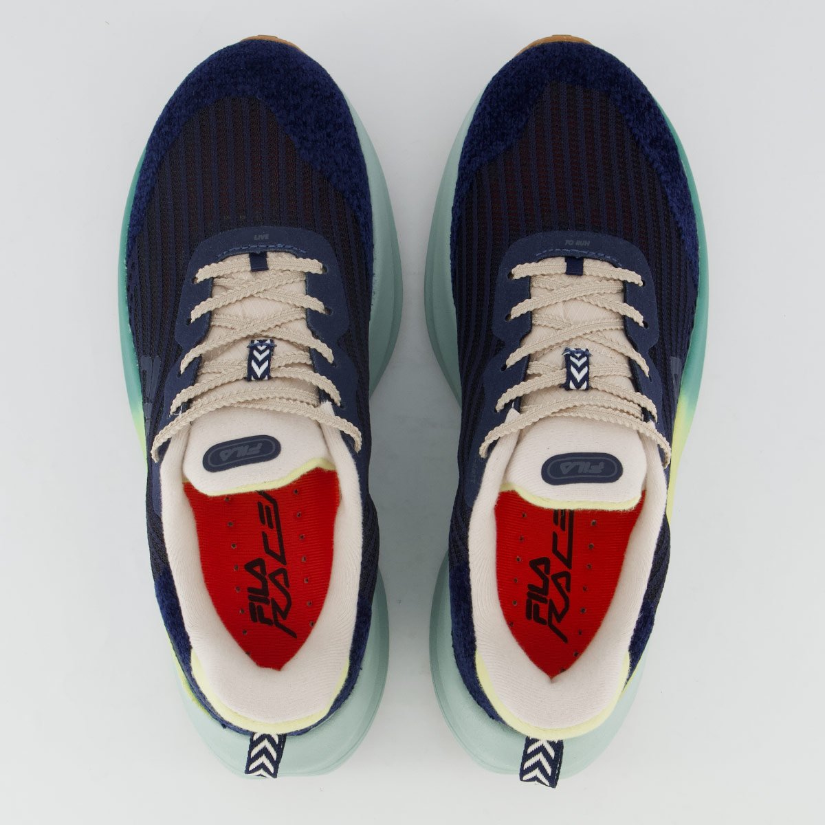 Tenis Fila Racer Speedzone Se Feminino Marinho e Bege Azul Marinho 4