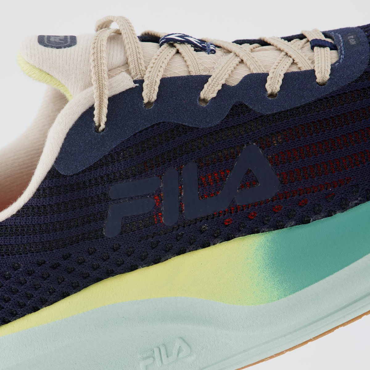 Tenis Fila Racer Speedzone Se Feminino Marinho e Bege Azul Marinho 7