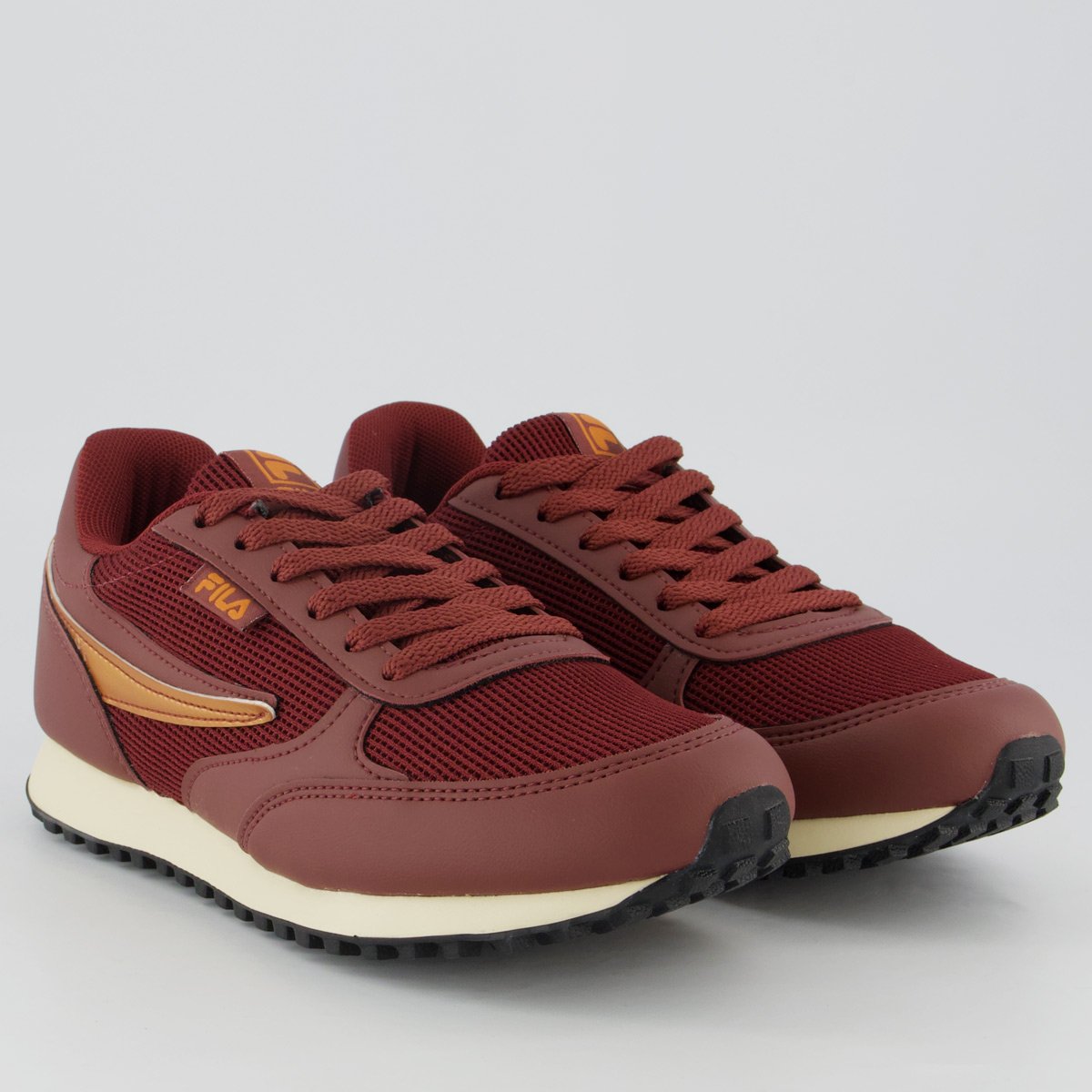 Tênis Fila Renno Classic Feminino Bordô Bordô 2