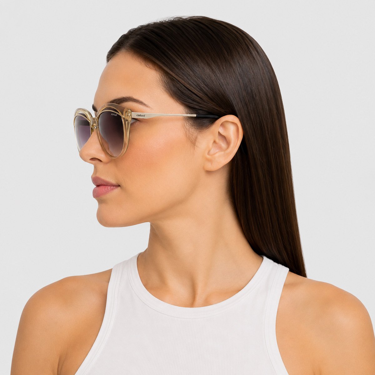 Óculos de Sol Colcci Amélia Preto e Dourado Dourado/Preto 6