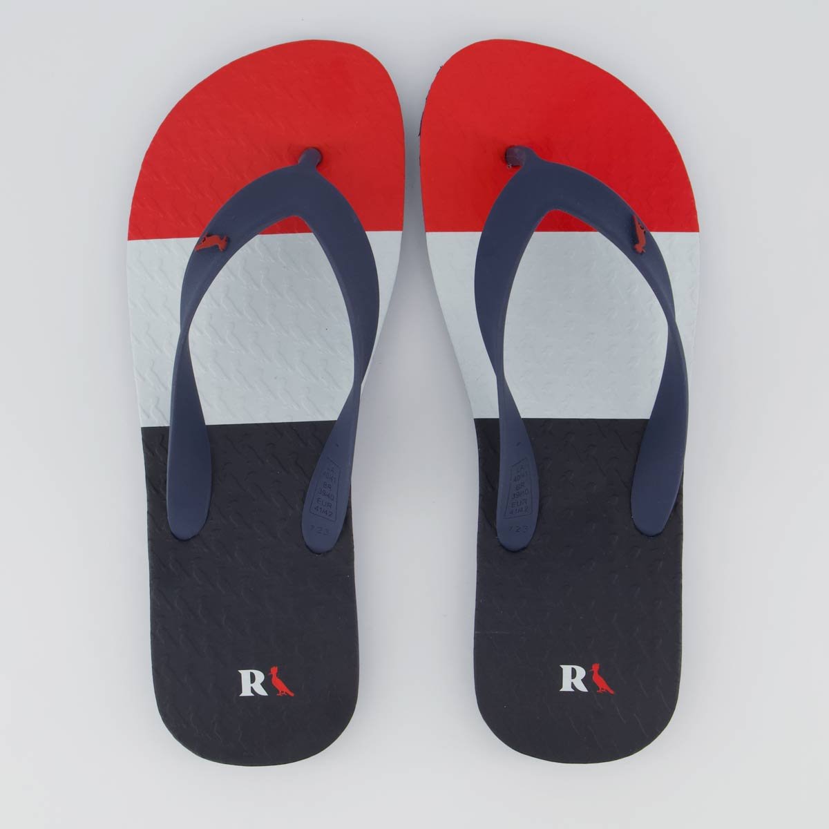 Chinelo Reserva Trancoso Branco e Vermelho