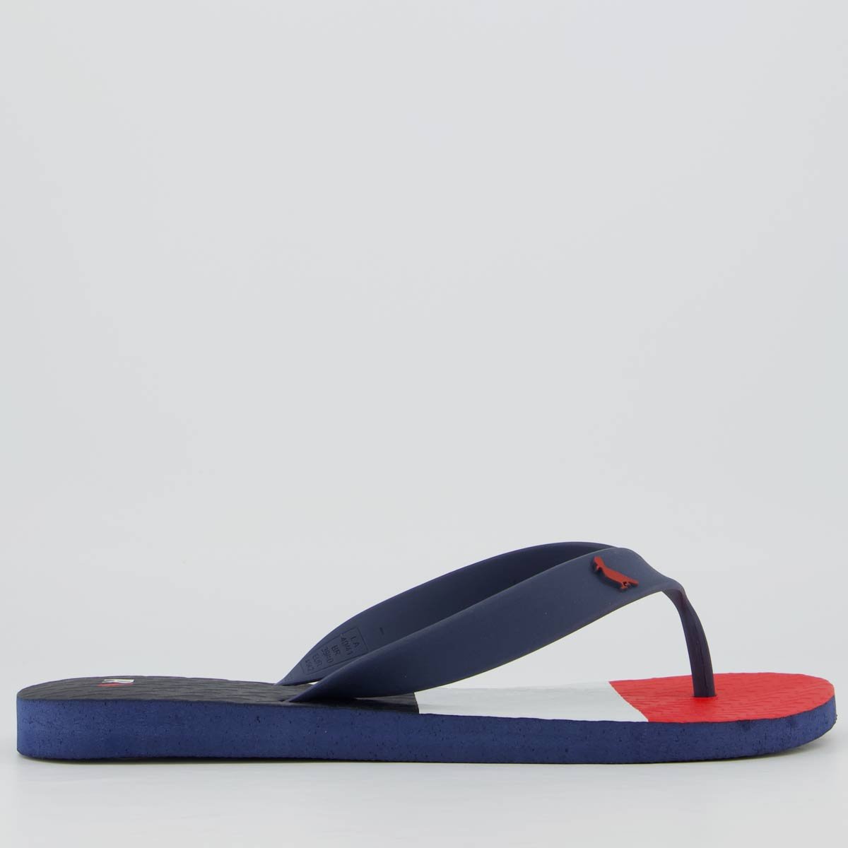Chinelo Reserva Trancoso Branco e Vermelho Azul/Vermelho 2