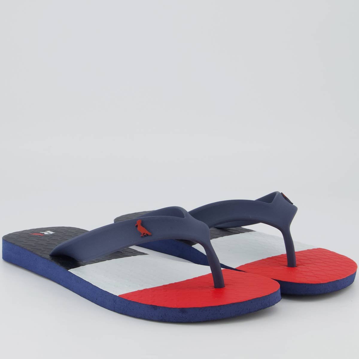 Chinelo Reserva Trancoso Branco e Vermelho Azul/Vermelho 3