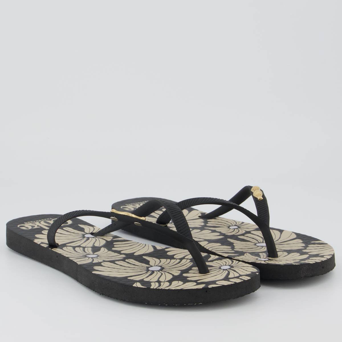 Chinelo Coca Cola Renny Feminino Preto Preto 3