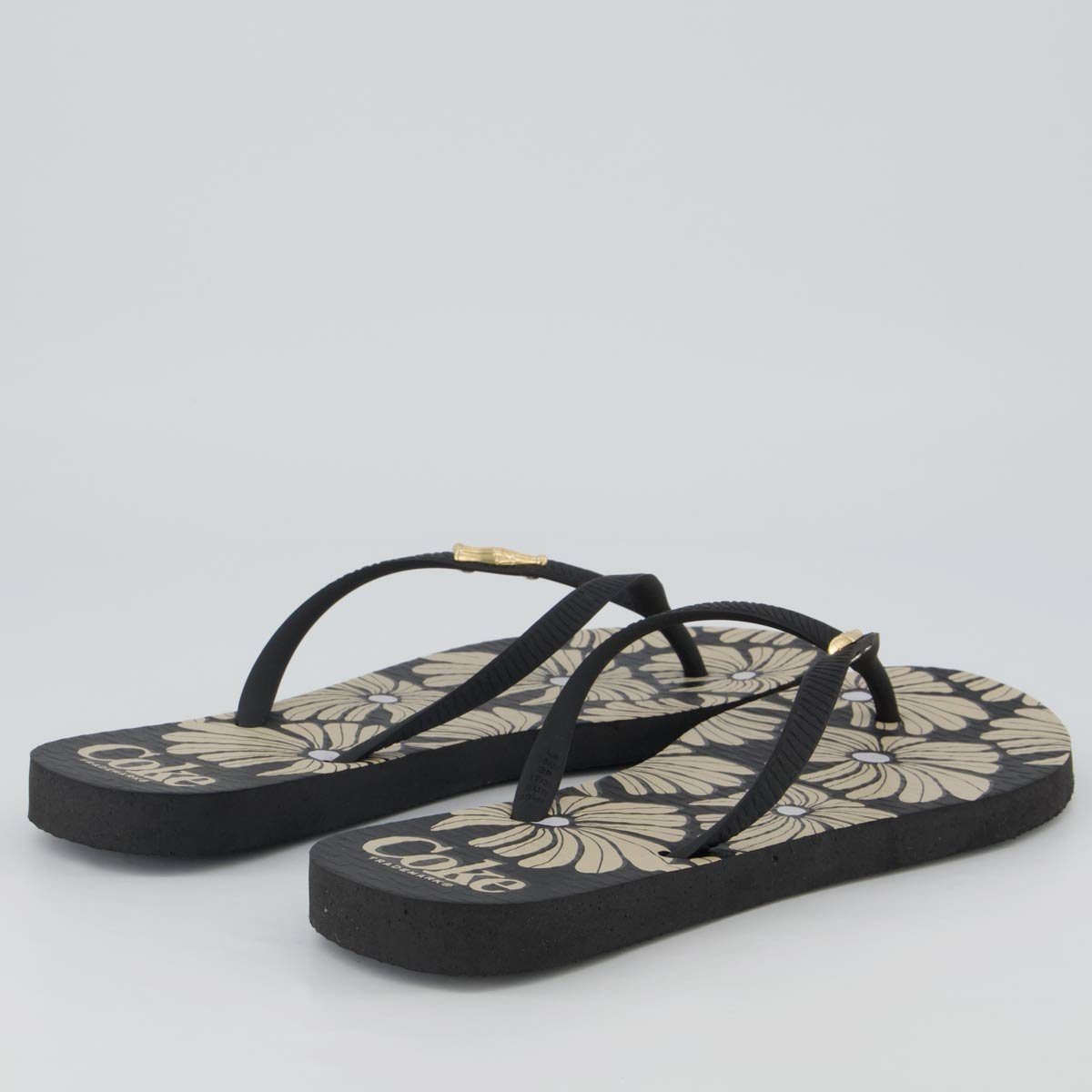 Chinelo Coca Cola Renny Feminino Preto Preto 4