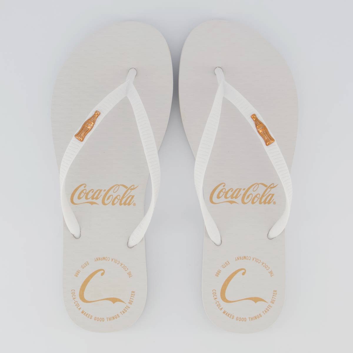 Chinelo Coca Cola Hodges Feminino Branco