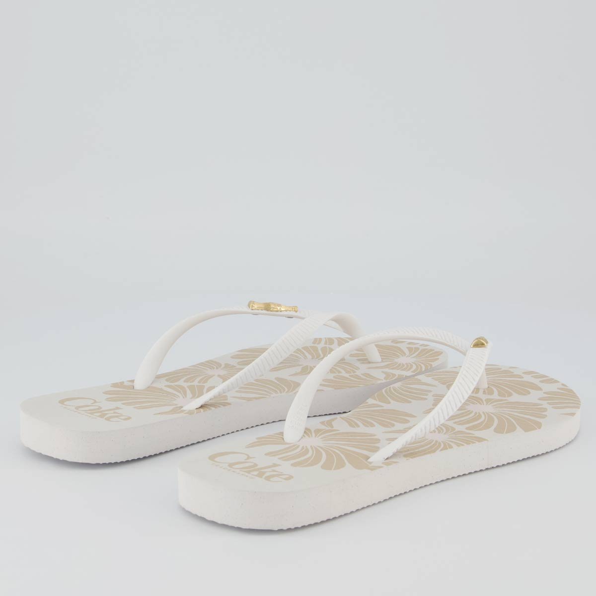 Chinelo Coca Cola Renny Feminino Branco Branco 4